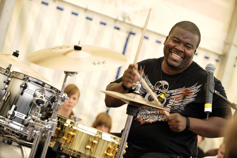Allrounder mit Vorliebe für lineares Drumming: Ex-Prince-Drummer Chris Coleman. © Getty Images