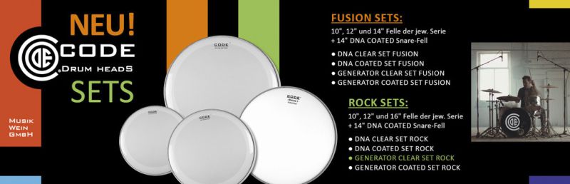 Code Drumheads Sets